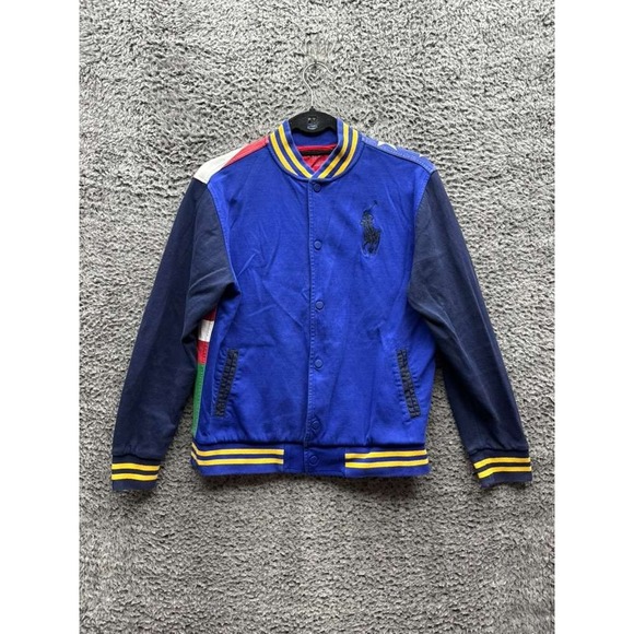 Polo Ralph Lauren Performance USA Flag Ski Varsity Jacket Boys Size L (14-16)